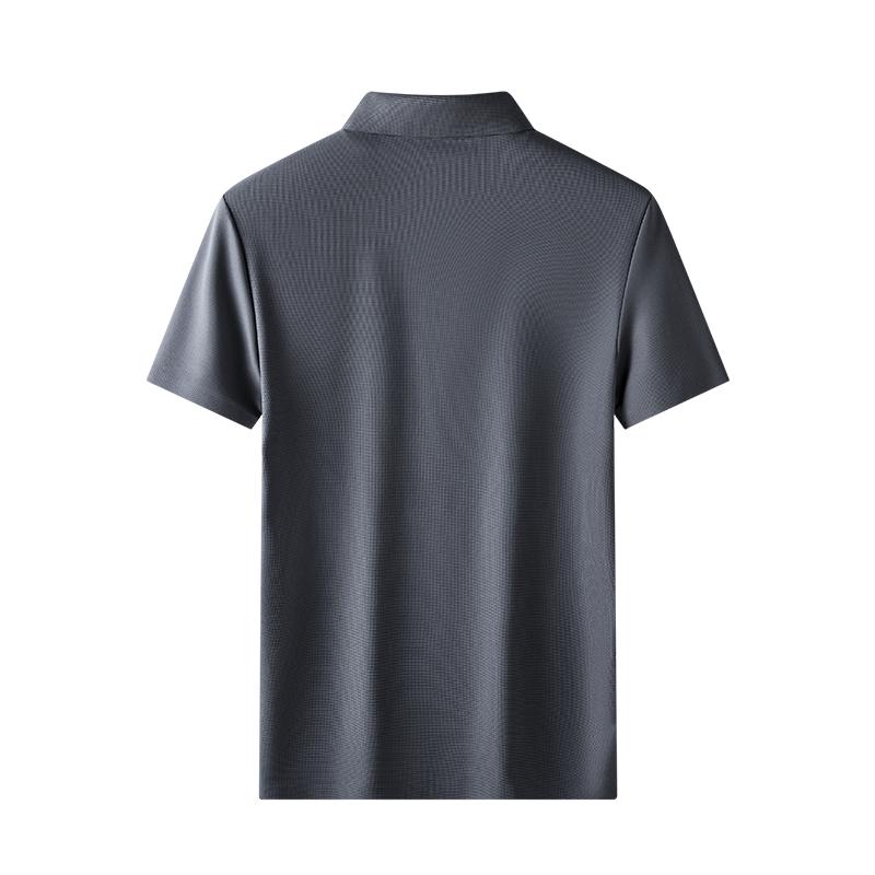 Ice Silk POLO Shirt Seamless POLO Shirt Men's Lapel POLO Shirt Short Sleeve Men