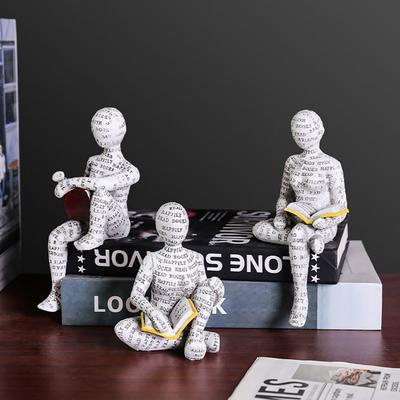 1Pcs Desk Ornament Accessories Abstract Thinker Sculpture Nordic Style Home Office Decor Statue