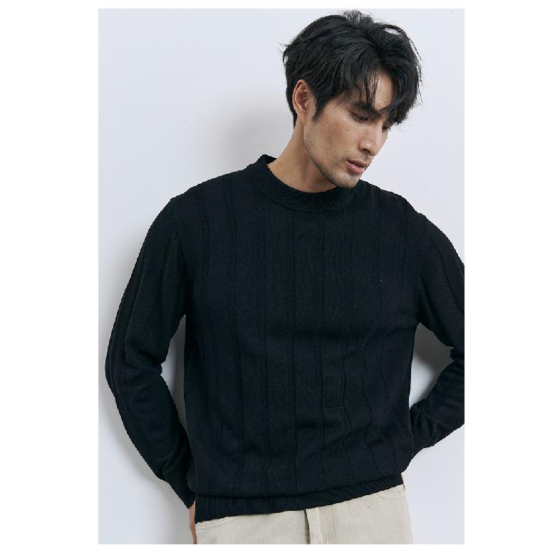 

Круглый ворот свитера Мужская мода бренд красивая осень и зима майка новые мужские изящные облегающие топы 3XL