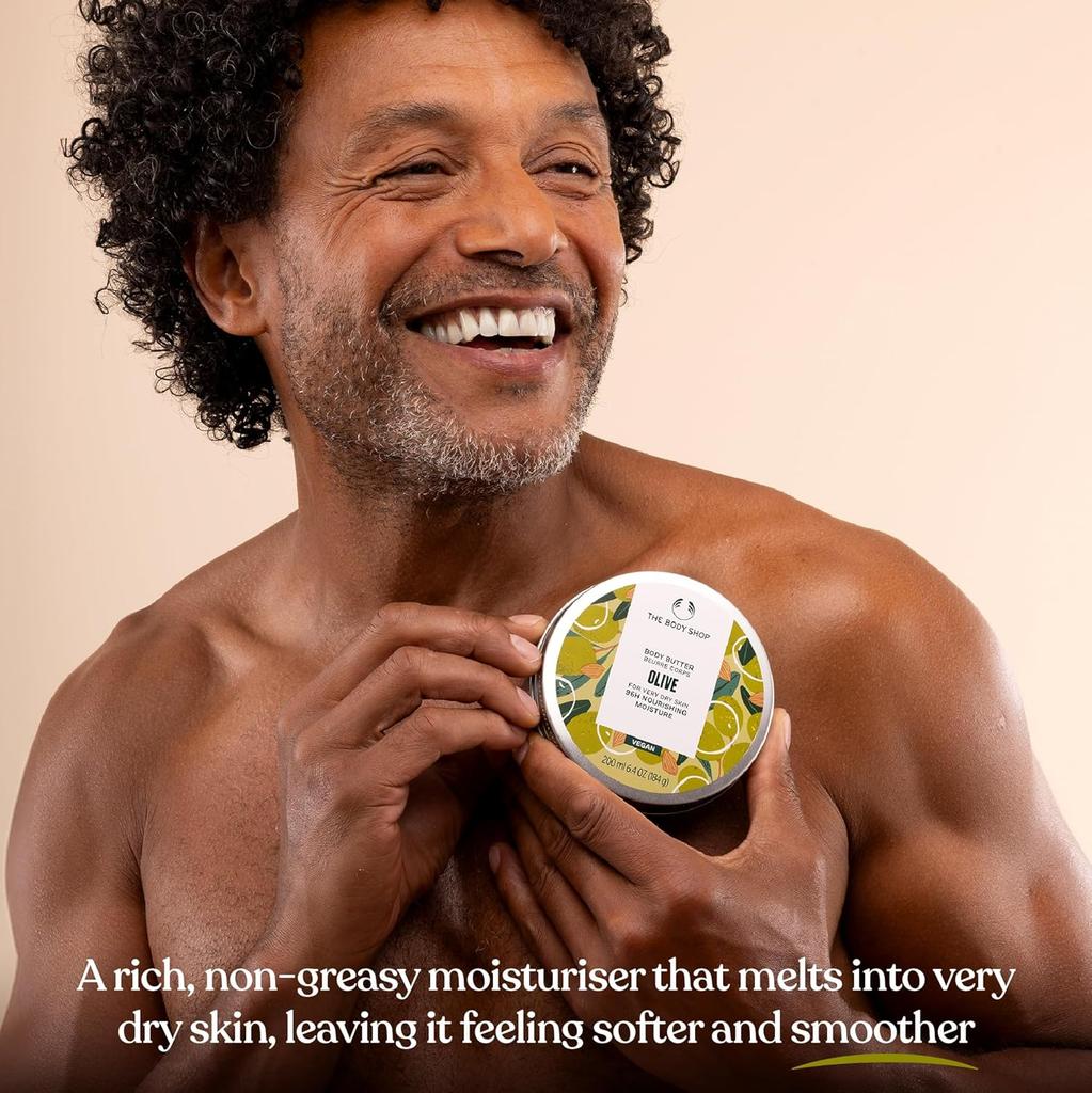 The Body Shop Olive Body Butter 200ml Hydrating Skin Moisturizer Pack Of 1 for Soft Skin
