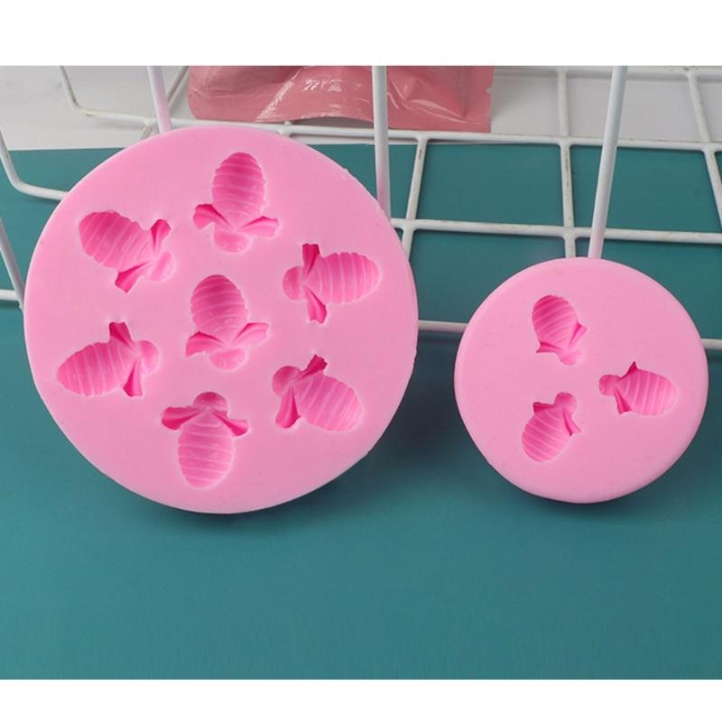 Chocolate Candy 3/7-cavity Little-Bee Fondant Mold Animal Shape Silicone Mold Baking Sugarcraft-Fondant Mold Cake-Decor