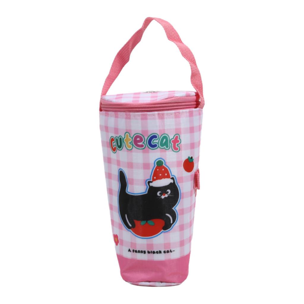 Portable Milk Tea Tote Bag Heat Preservation Pouch Carrying Insulated Cup Cover Umbrella Bag Handbag Camping Drinkware Accessories