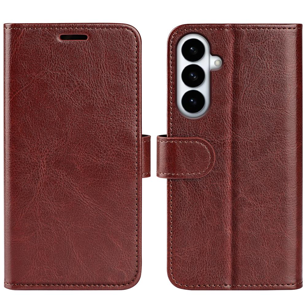 For Samsung Galaxy S26+ Case Crazy Horse Texture Stand Leather Phone Cover