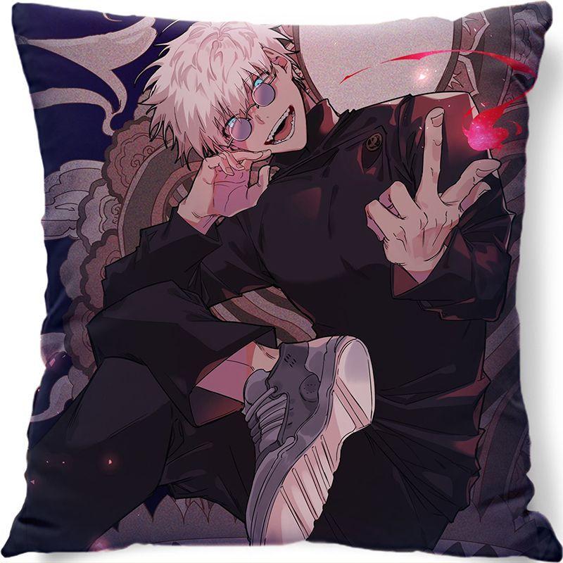 Gojo Satoru Jujutsu Kaisen Peripherie-Kissen Itadori Yuji Animation Schlafsaal Schlafzimmer Sofakissen Zweidimensionales quadratisches Kissen