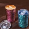Stylish Pure Titanium Double-Wall Beer Mug Office Lightweight Travel Coffee Cup Car Portable Straw Insulated Cup Titanium Cup