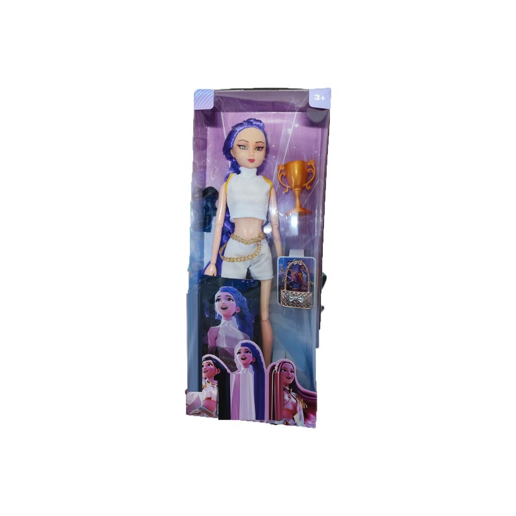 Colecție de figurine păpuși de plastic la modă cu ținute elegante unice și coafuri colorate Cadou perfect pentru copii și creat