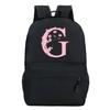 Back To School Rucksacks Trend Graphic Flower Alphabet Harajuku Style Trend Open-air Journey Knapsack Zip Laptop Bagpack