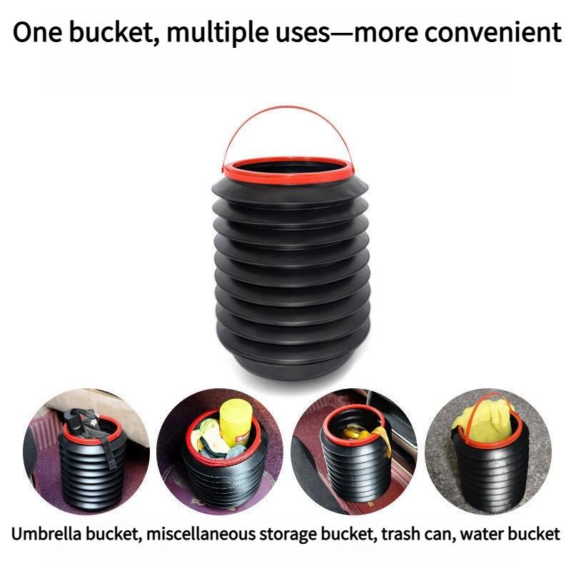 1PC car folding trash can 4L magic bucket multi-function telescopic bucket folding storage bucket portable trash can