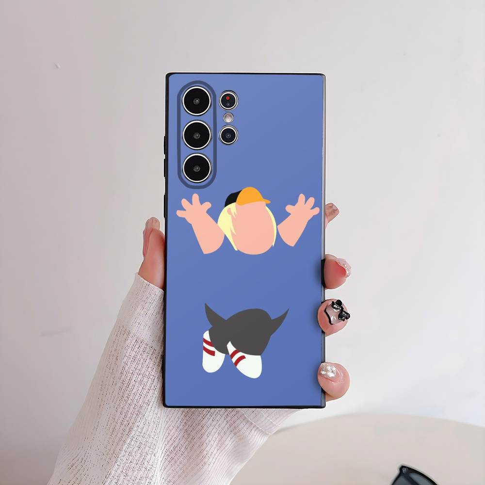 Funny F-Family Cute G-Guys Phone Case For Samsung Galaxy S25 S24 S22 S23 Ultra S21 S20 Plus 5G Frosted Non-Slip Full Soft Cover