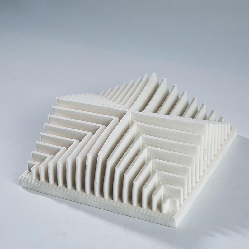 Sculpture Forme Géométrique Minimaliste Œuvre d'Art Impression 3D Décoration de Bureau Artisanat Créatif Ornements Accessoires de Décoration Intérieure