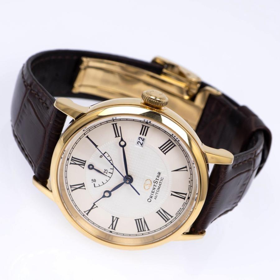 Orient Star RK-AU0001S Elegant Classic Automatic Men's Watch with White Dial Roman Numerals Polished Case Mechanical Movement