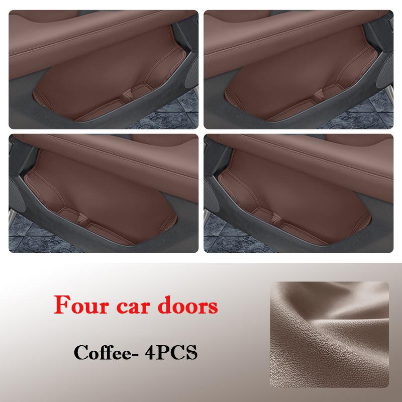 For Haval H9 2026 2026 Car Door Slot Storage Box Leather Protective Pad Cover WaterProof Organize Barrel Interior Accessories