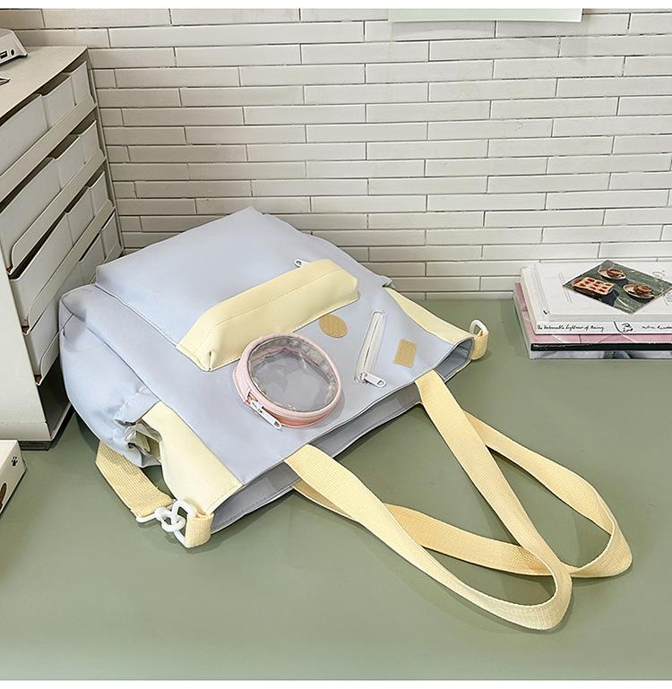 School bag high value fresh and sweet ins make-up bag handbag high school students large capacity