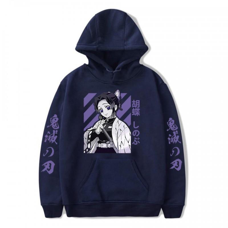 Demon Slayer Anime Hoodie Unisex Oversized Long Sleeve Sweatshirt Winter Casual Streetwear