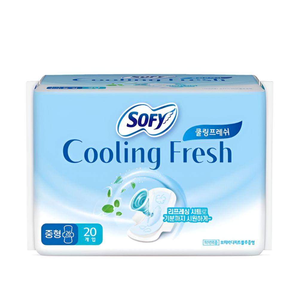 

SOFY Cooling Fresh Sanitary Pads Wing Medium 20pcs Breathable Cooling Feminine Care Pads