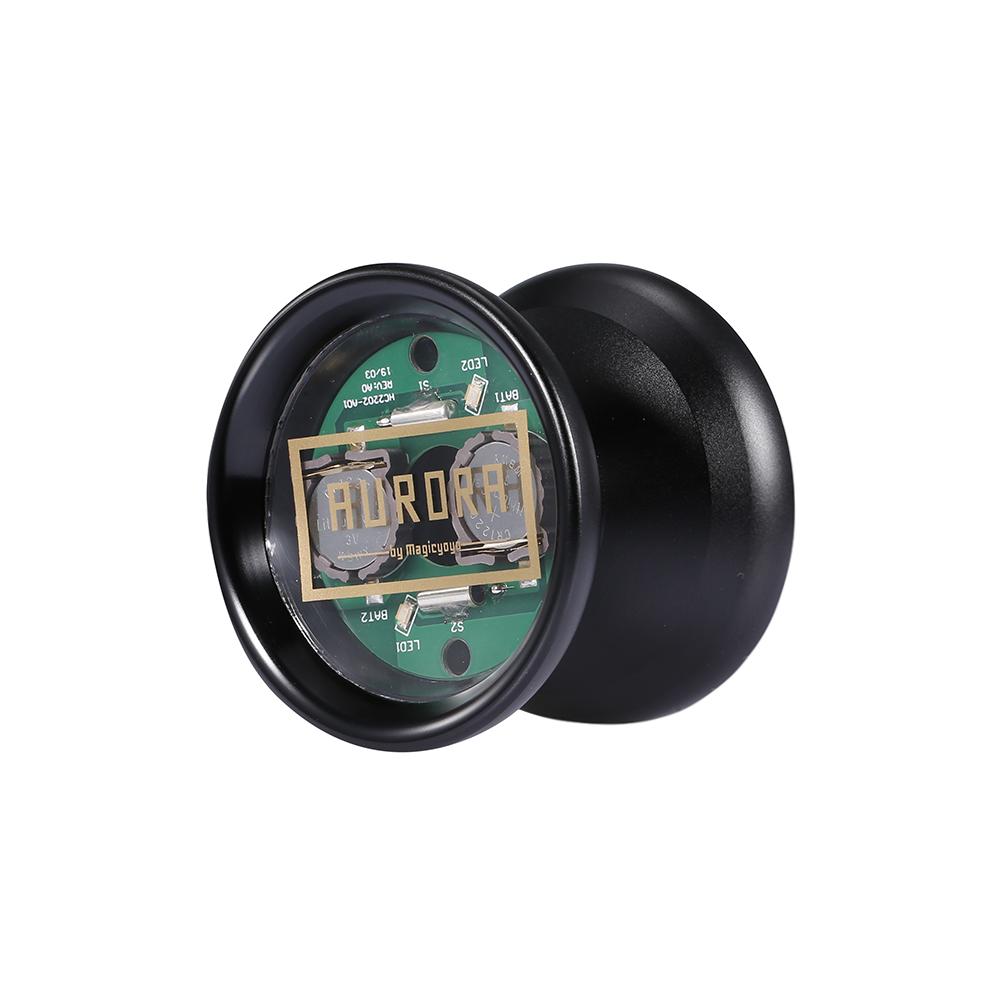 MAGICYOYO Svarar inte YoYo Aluminiumlegering Professionell Yoyo-boll med LED-ljusskyddsborttagare