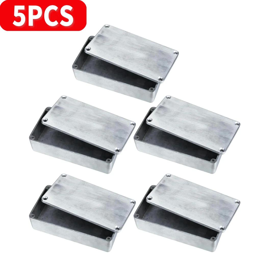 1-5pcs 1590B Guitar Effect Pedal Enclosure w/Screws Aluminum Cable Stomp Box Enclosures Replacement Instrument Shell Durable
