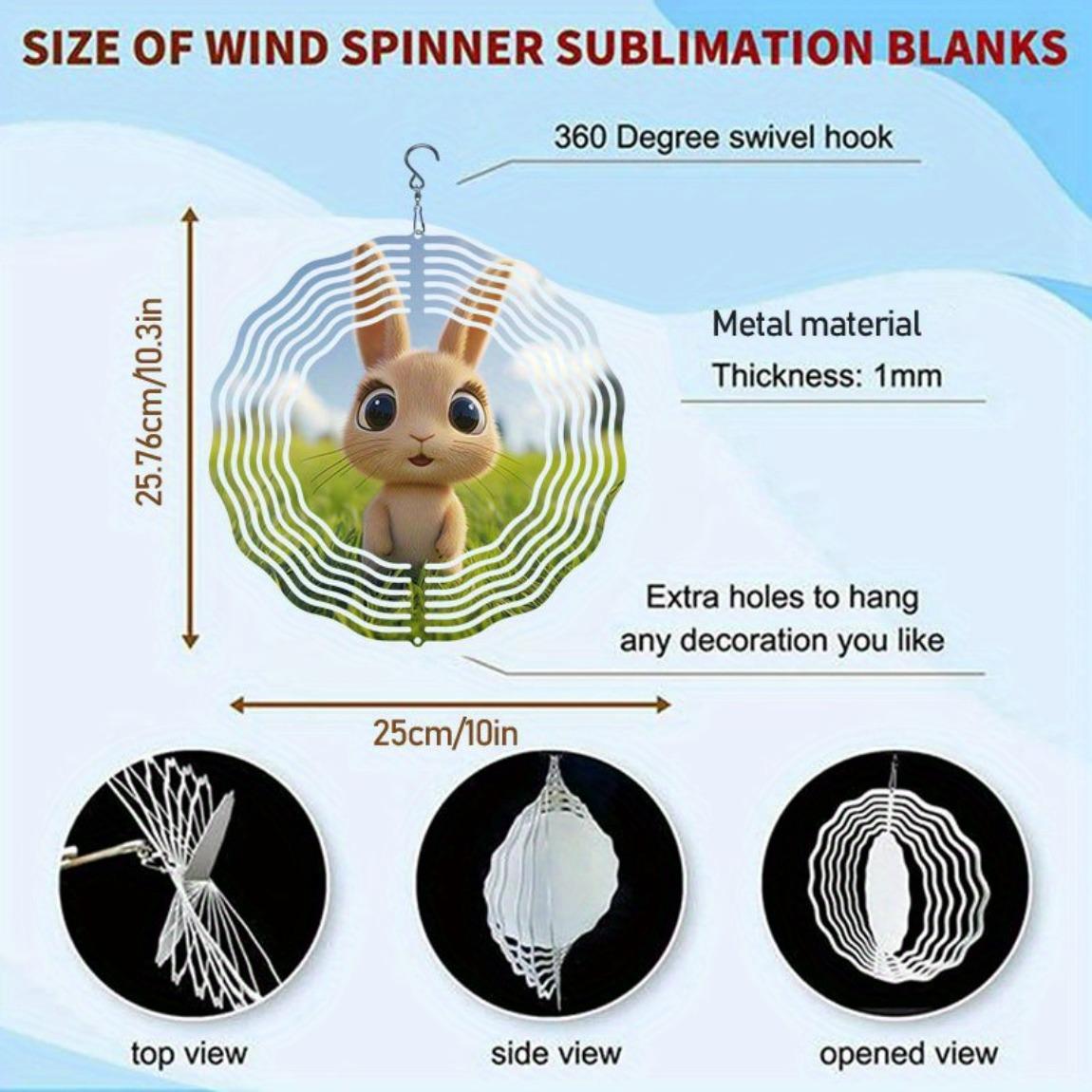 

Милый 3D ветряк в виде кролика для сада, уличного декора, прочная металлическая ветряная мельница с вращающимся мультяшным дизайном кролика, яркий декор для двора, патио, ветряной колокольчик