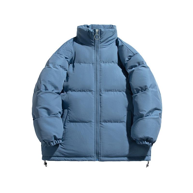 Winter stand-up collar padded jacket male Hong Kong style adolescent ruffian handsome loose thickened warm padded jacket loose casual padded jacket