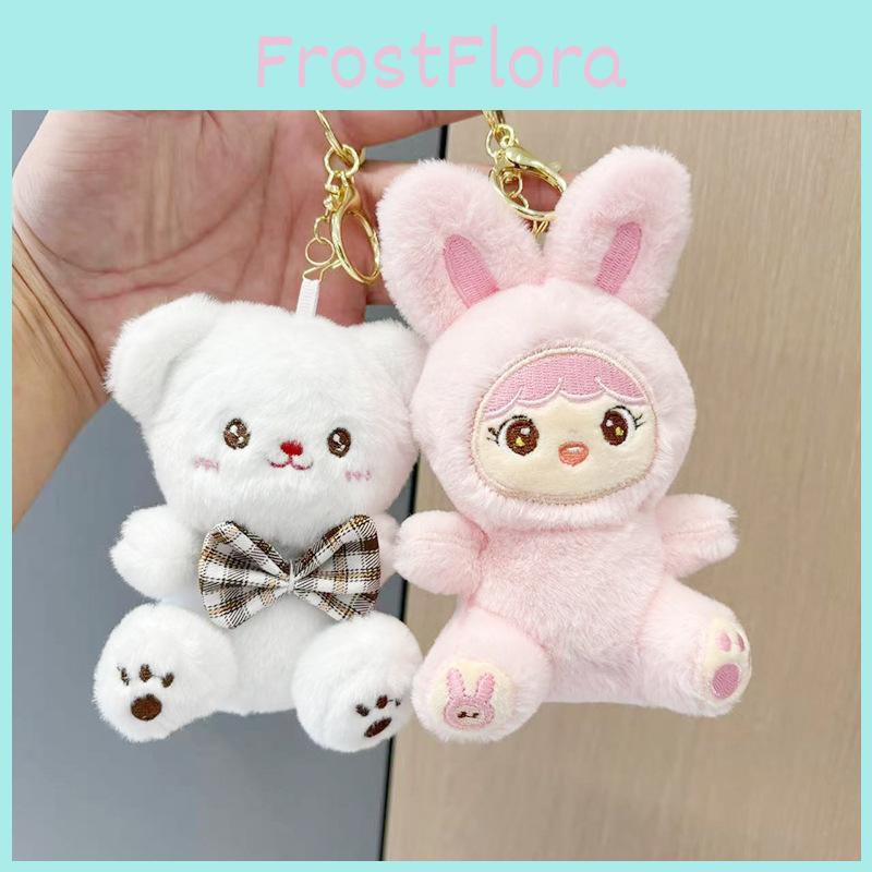Toy Cute Plush Bear Adorable Stuffed Bunny Doll For Girls Birthday Gifts And Backpack Charm