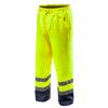 Waterproof, Yellow, High-visibility Work Trousers, Size S