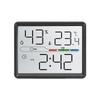 Ny LCD-alarmklokke med termometer, hygrometer, værstasjon, elektronisk bordklokke med høy presisjon for hjemmet, soverom