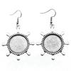 Round Cabochon Base Dangle Earrings DIY Jewelry Findings For Handmade Gifts