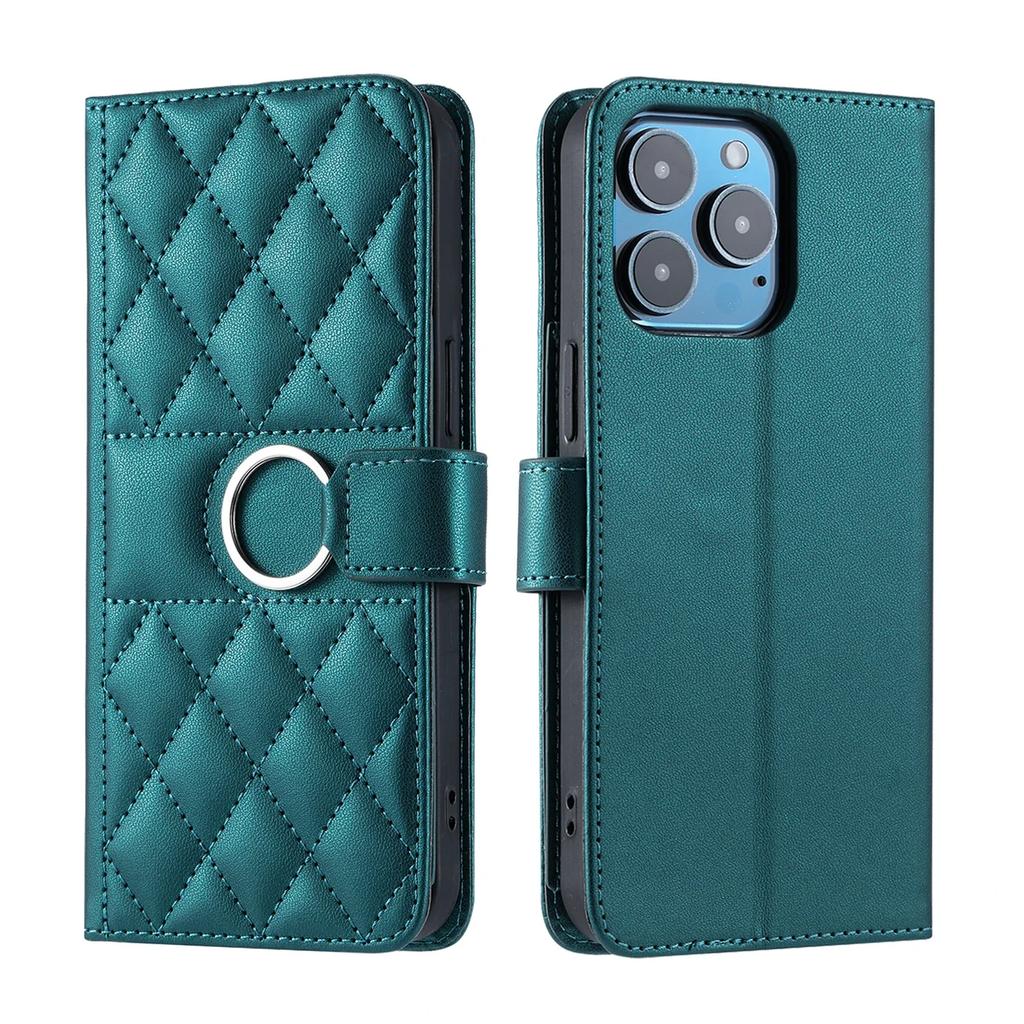 Crossbody Card Solt Ring Holder Wallet Leather Case For iPhone 16 Pro Max 15 Plus 14 13 12 11 Lanyard Book Flip Bag Pocket Cover