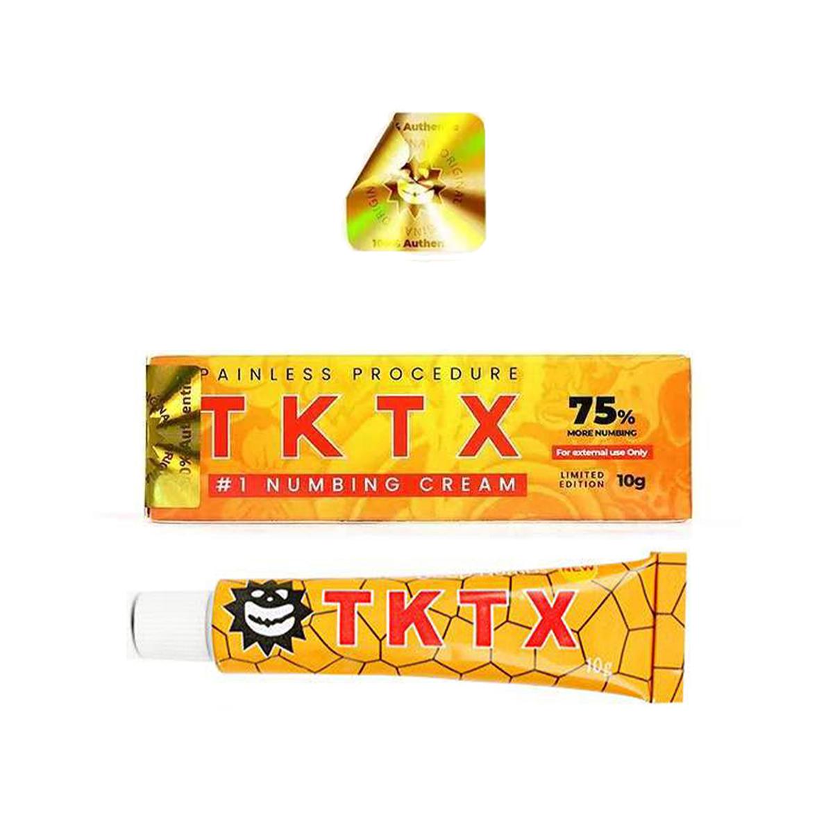 

10g Tattoo Anesthetic Fast Skin Numbing yellow75%T Cream Semi Permanent розовый