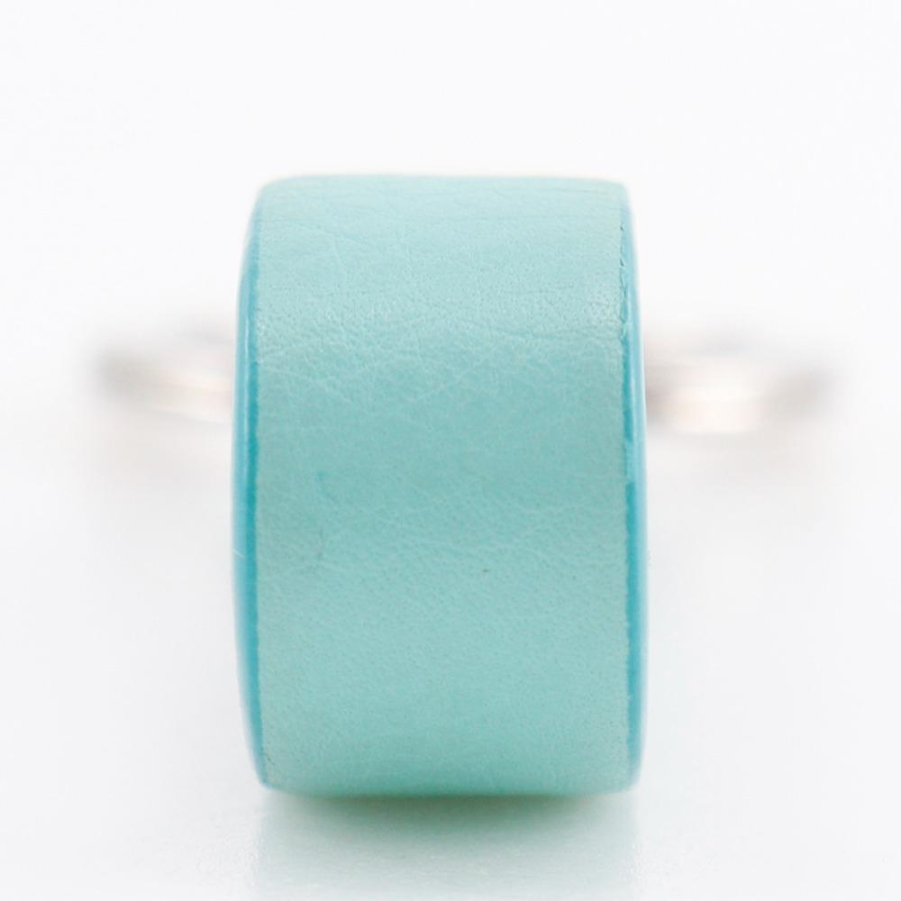 TIFFANY&Co. Key Ring Key Ring TIFFANY & Co. Blue/Silver Metallic/leather Unisex Used