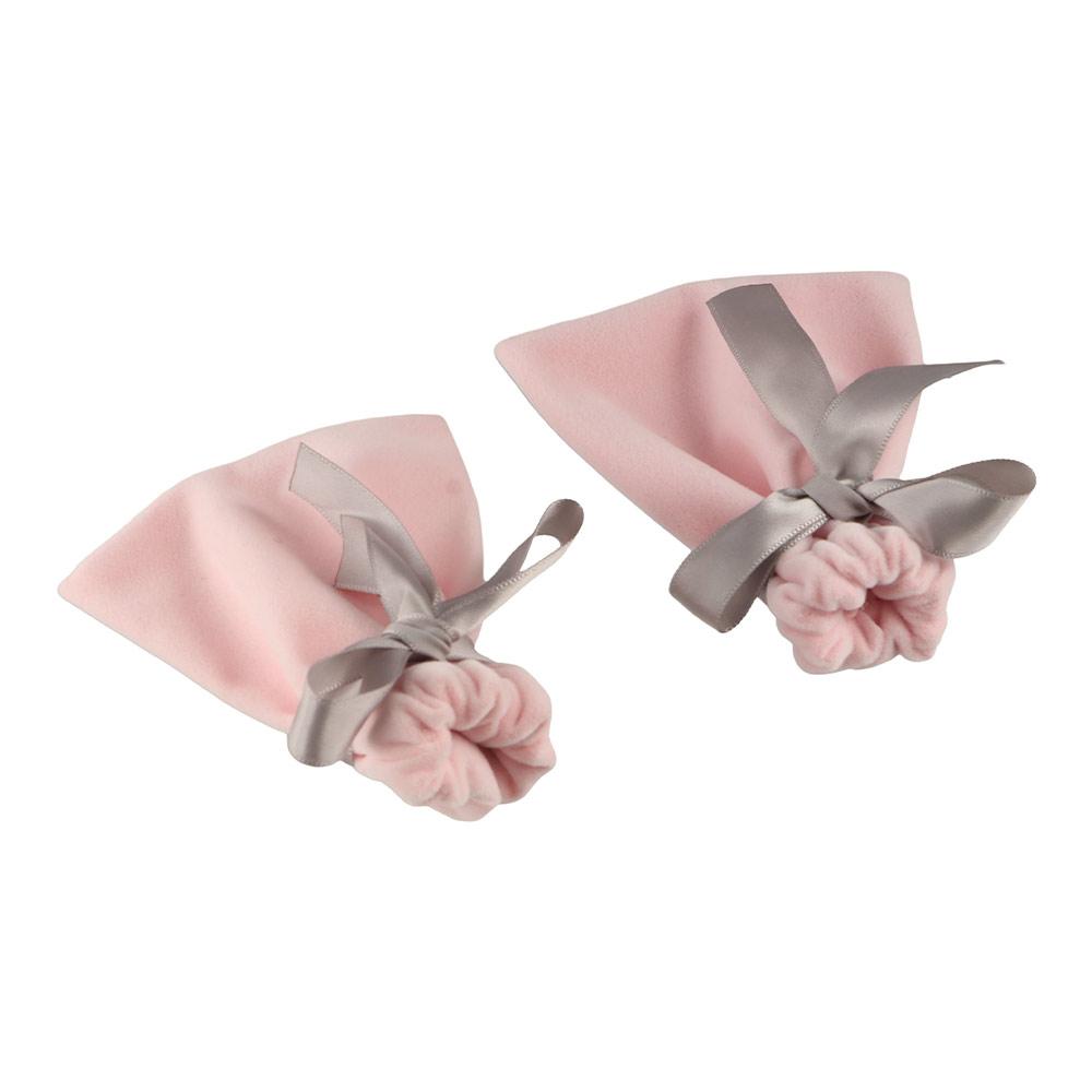 Wedding Exquisite Bow Bandage Drawstring Packaging Bags Velvet Pouch Jewelry Bags Gift Packaging