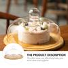 Cake Display Tray Useful Serving Plate Multipurpose Food Dessert Butter Dish with Lid Creative Bread Stand Cheesecake Server