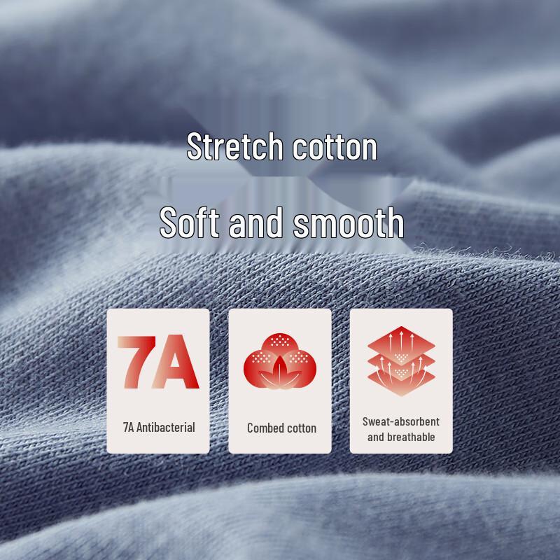 Sanqiang Men's Pure Cotton Antibacterial Briefs (3-Pack)