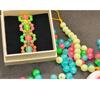 Leuchtende 6-10mm Bonbonfarbene Runde Perlen für DIY Handgemachtes Perlenarbeiten