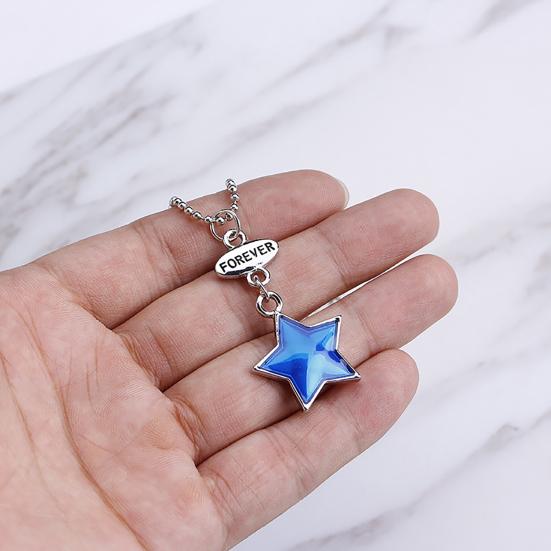 3 Pcs Women Necklace Stylish Heart Shape Alloy Girlfriend Wife Chain Necklace for Party