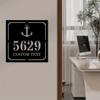 Metall Hausnummer Schild Adressplakette Individuelle Straßenschilder Moderne Wanddekoration Geschenk