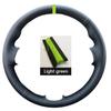 For Volkswagen Golf 6 GTI MK6 VW Polo GTI Scirocco R Passat CC R-Line DIY Car Steering Wheel Cover Black Suede Carbon Fiber