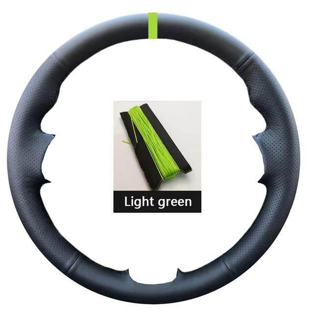 For Volkswagen Golf 6 GTI MK6 VW Polo GTI Scirocco R Passat CC R-Line DIY Car Steering Wheel Cover Black Suede Carbon Fiber