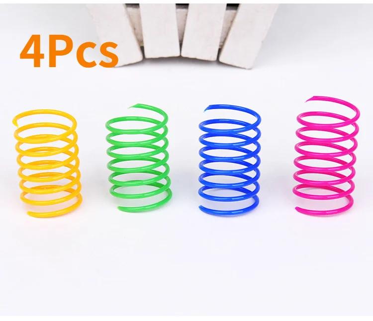Kitten Coil Coil Spring Cat Toy Interactive Meter Cat Spring Toy Color Spring Cat Pet Toy Pet Products