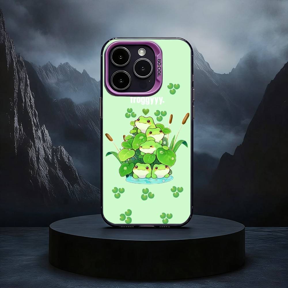 

T-The F-Frog C-Cute Black Candy silver phone case Phone Case For iPhone17,16,15,14,13,12,11 Plus,Pro Max iPhone13PRO