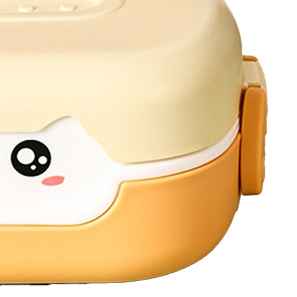Children"s Cartoon Container 700ml Double Insulation Microwaveable Toddler Lunch Box for Picnic