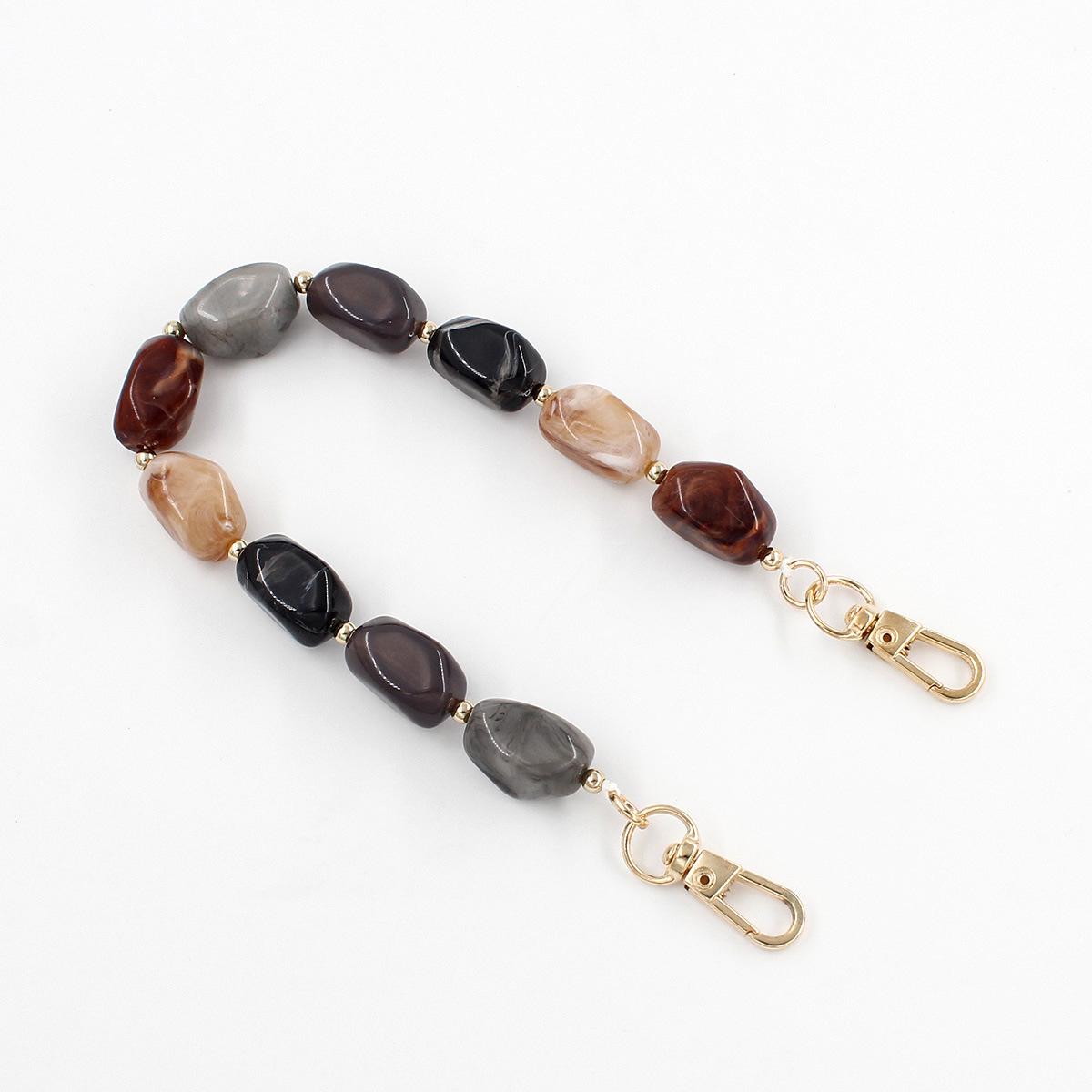 

Сделанная вручную нерегулярная акриловая сумка-цепочка с цветными блоками - DIY аксессуар