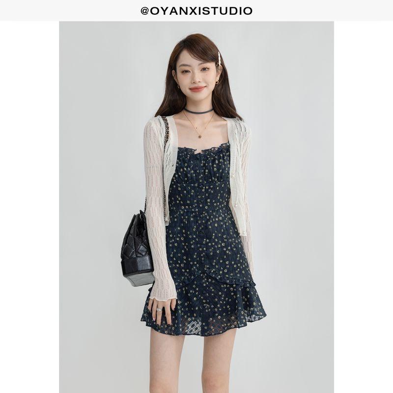 

Ouyang Xi In Stock Summer Easiest for Match Slimming Suit Short Skirt