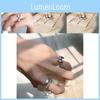 Elegant Korean Style Ripple Wave Silver Ring Perfect For Fashionable Casual Wear
