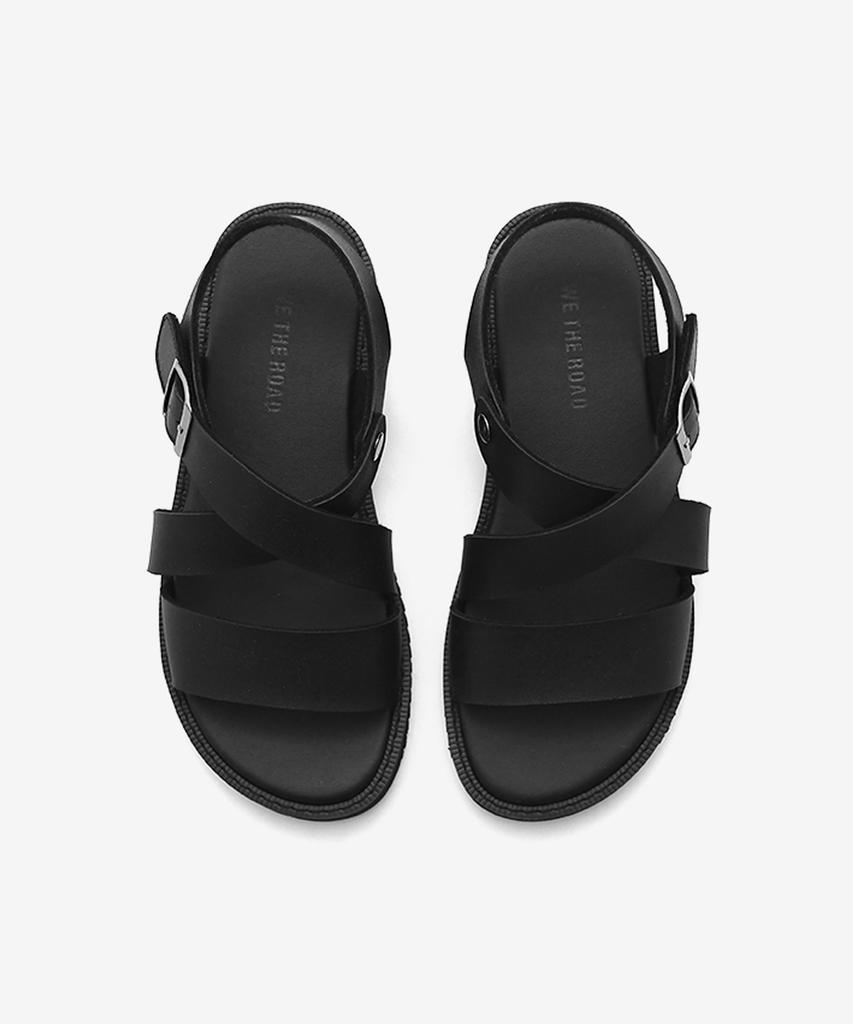 Wetheroad Wtrd4109 Aiden Cross Sandals Matte Black [230~290Mm]