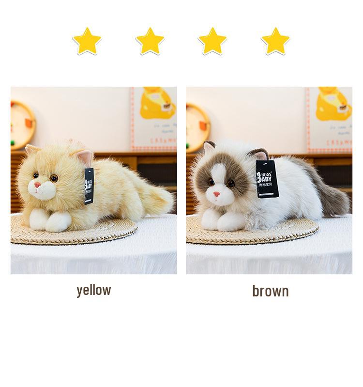 Lucky Cat Plush Toy - Cute Companion Doll for Girls, Perfect Birthday Gift & Ornament