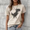 Dinosaur t-shirts women designer Y2K harajuku t shirt girl graphic anime designer clothes