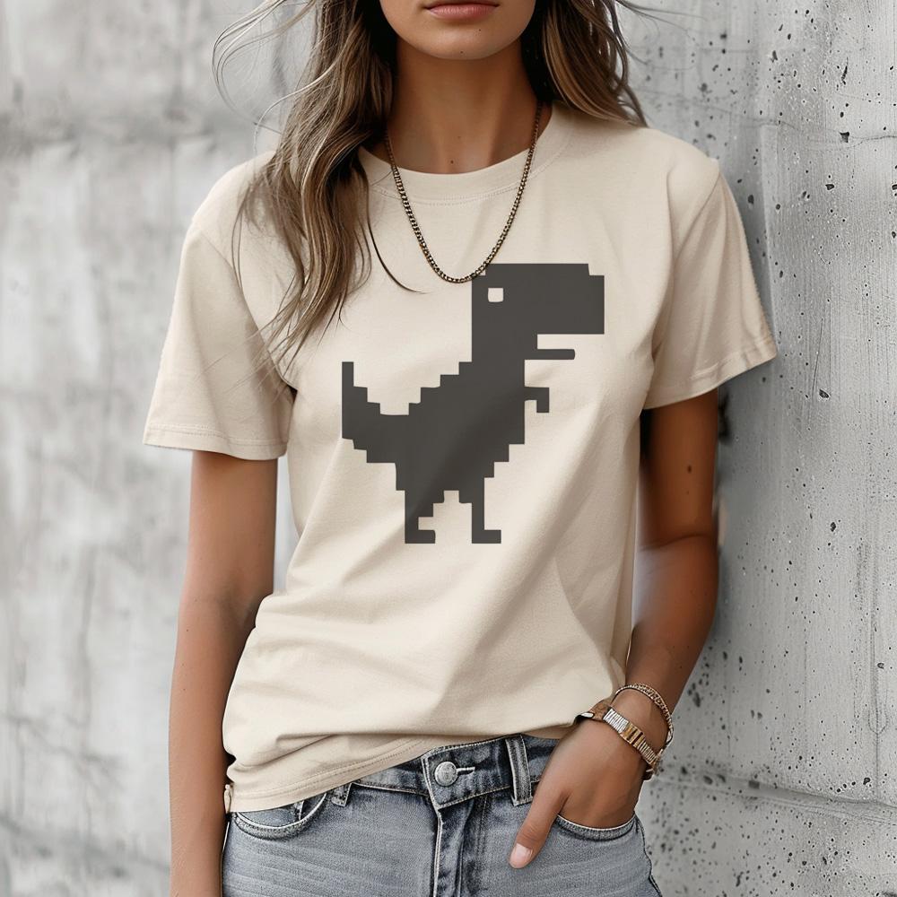 Dinosaur t-shirts women designer Y2K harajuku t shirt girl graphic anime designer clothes