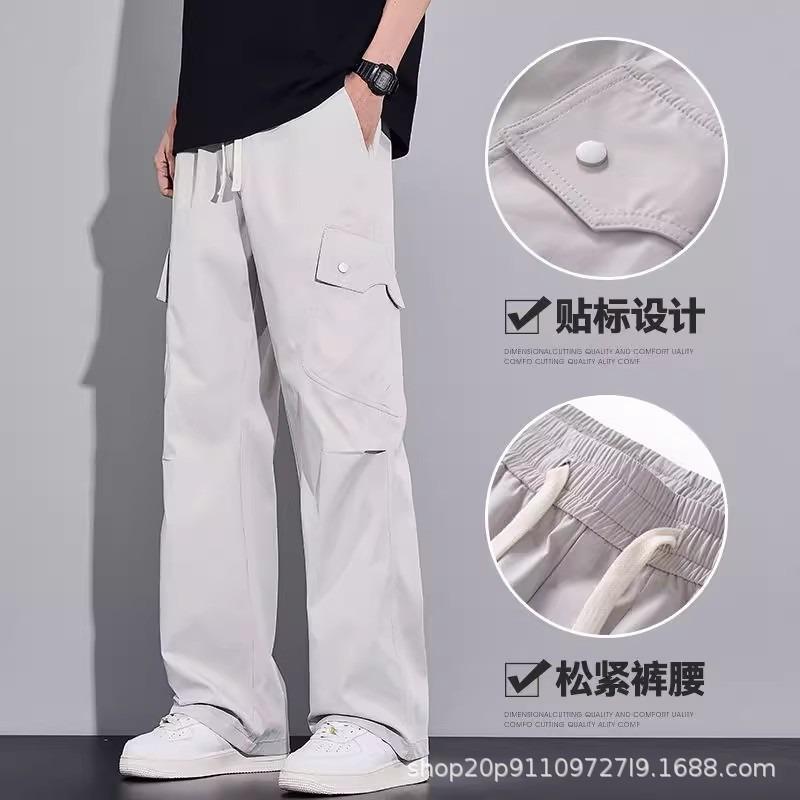Retro tooling paratrooper pants for men and women, new early autumn thin loose casual tooling trousers