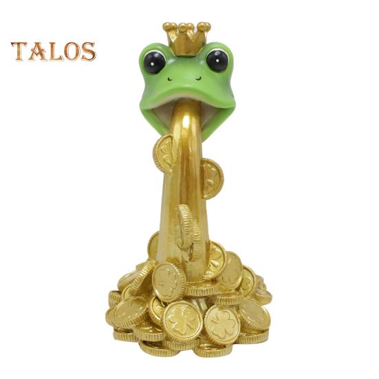 

Лягушка Фэн-шуй Украшение Богатство Удача Золотая Монета Плевающая Лягушка Смола Настольная Фигурка Лягушки для Домашнего Офиса Гостиной Декор Frog